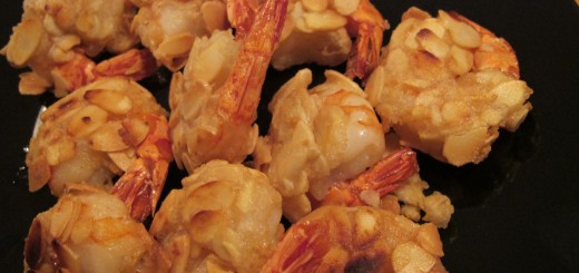 Almond shrimp nibbles
