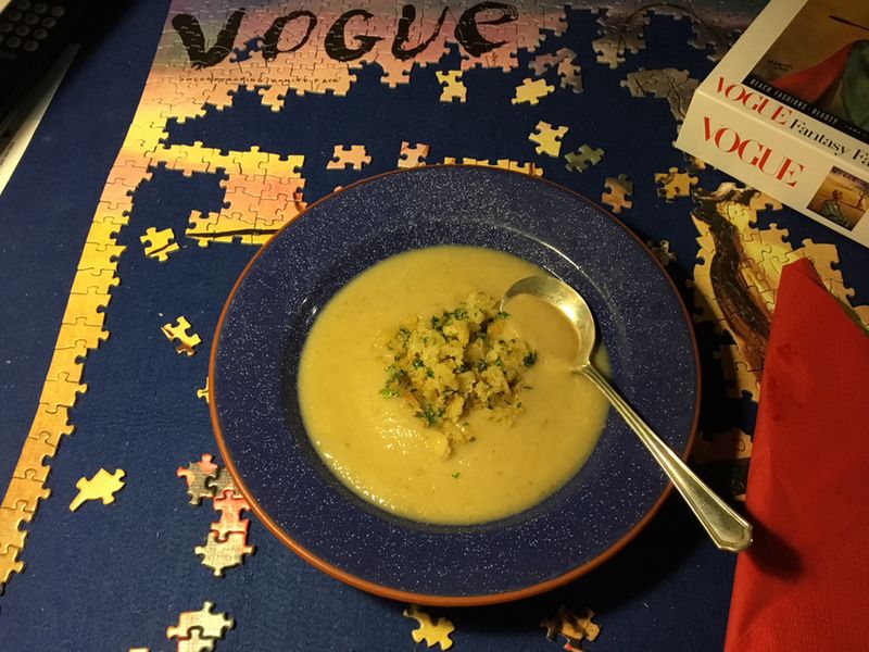 Cauliflower Soup a la Polonaise